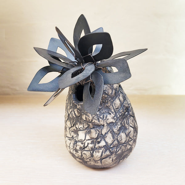 Ceramic & Oxidised Copper Vessel by Sarah Kirk