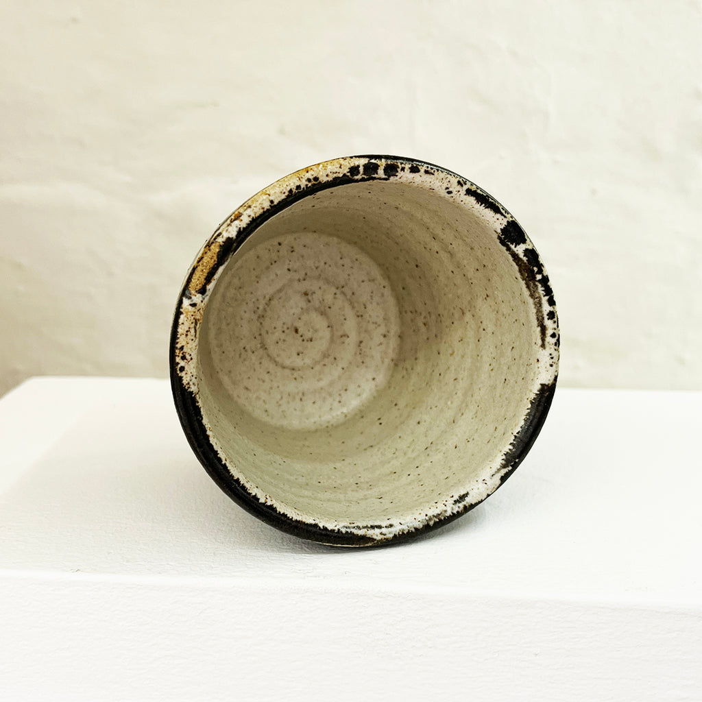 Diamond Motif Stoneware Beaker by Nicola Gillis at The Bluecoat Display Centre for contemporary ceramics and design, one of a collection by this contemporary ceramicist