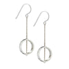chain drop sterling silver earrings by Maureen Lynch. Ebb and flow is like life, the constant holding on and letting go. 