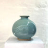 ‘Fake’ Celadon Bottleneck Budvase by contemporary ceramicist Daniel Smyth