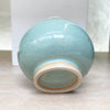 base of ‘Fake’ Celadon Bottleneck Budvase by contemporary ceramicist Daniel Smyth