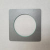 the rear of a green square Bauhaus bangle by Studio Ditto
