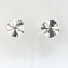 A beautiful pair of hammered round earrings crafted from sterling silver by Irish Silversmith Kevin O’Dwyer.