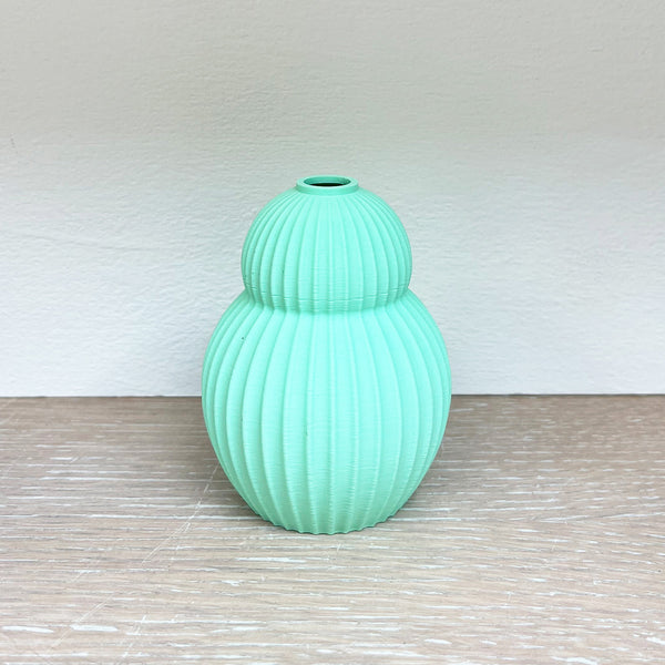 Beautiful 3D printed vessel in a gorgeous Mint colour by award winning designer maker Keeley Traae