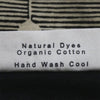 Care label on Laugh and Hail bag by Louisa Loakes
