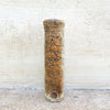 A rough textured flat vase, stamped with John Kershaw’s signature stamp