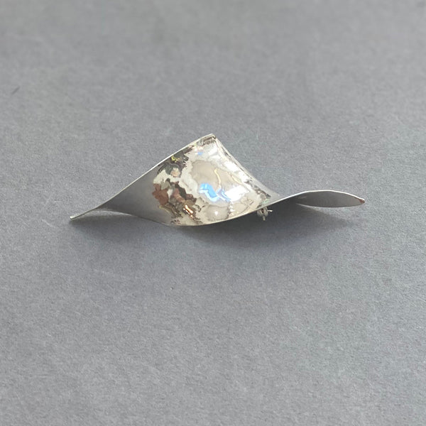 Twisted Silver Brooch by Irish Silversmith Kevin O'Dwyer