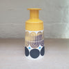 Yellow black and white cone bottle by Maree and Paul Allitt contemporary ceramics from the bluecoat display centre
